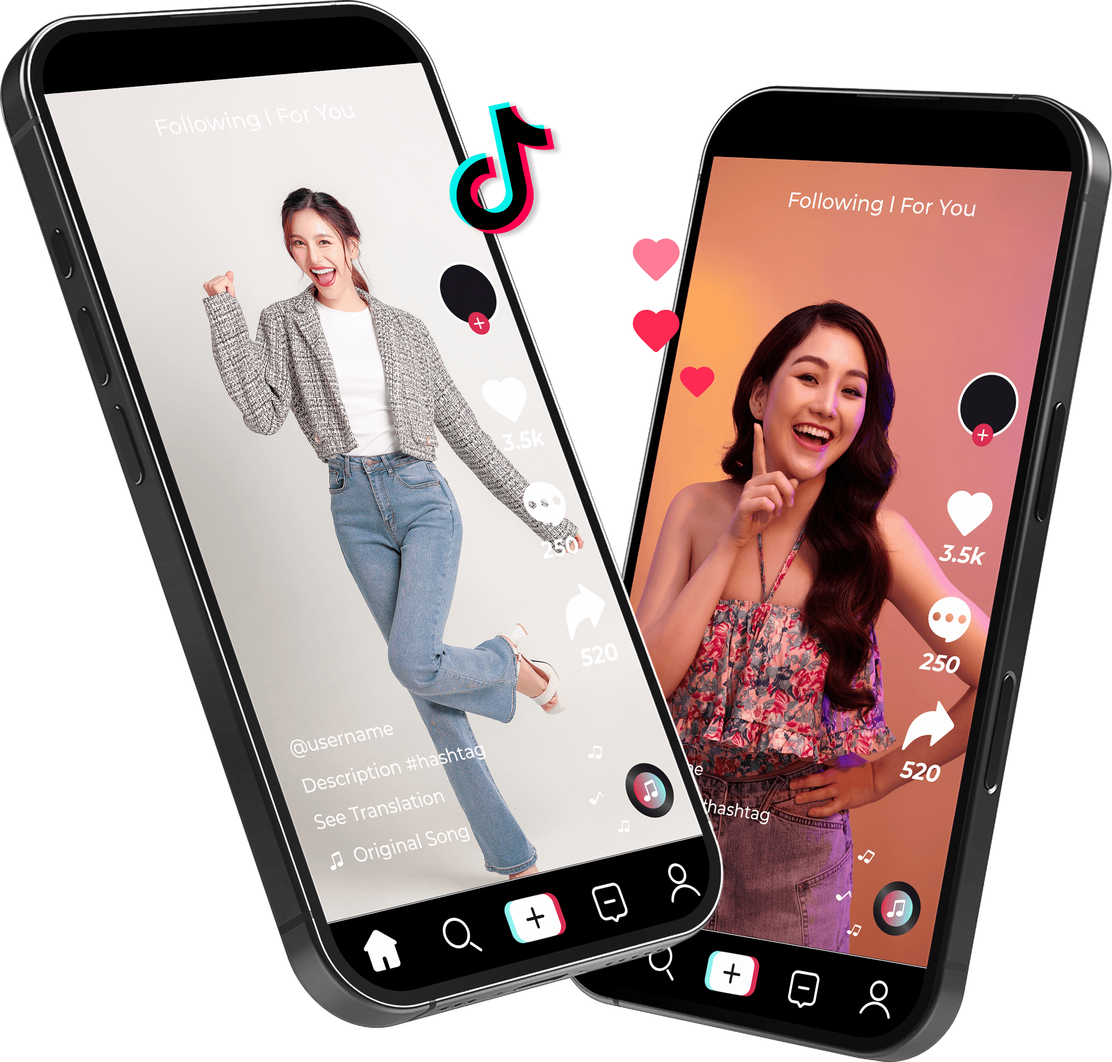 TikTok Video with Model