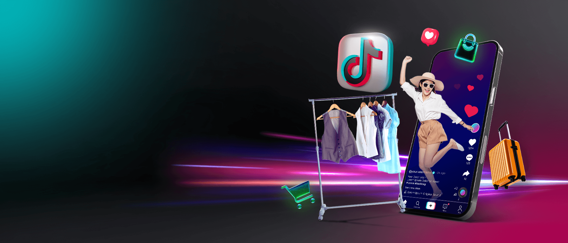 TikTok Advertising Background